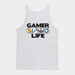 Gamer Life Eat Sleep Repeat Level Up Jahr Birthday Gaming Tank Top